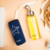 Bianli 倍乐 玻璃水杯 蓝色 300ml