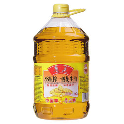 鲁花一级花生油5.7L   食用油5S物理压榨烘焙 健康炒菜烹饪 家用