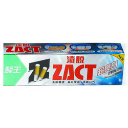 LION 狮王 ZACT 超亮白 渍脱牙膏 超亮白 90g 单支装 *21件