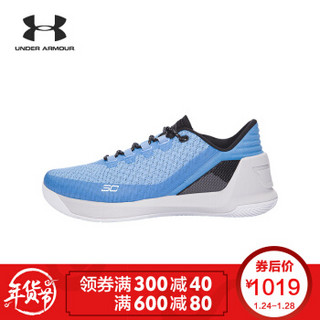 UNDER ARMOUR 安德玛 Curry 3 LOW 男子篮球鞋 蓝色475 44.5