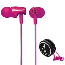 audio-technica 铁三角  ATH-CLR100 入耳式耳机 粉红色