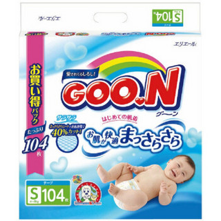 GOO.N 大王 维E系列 婴儿纸尿裤 S号 104片