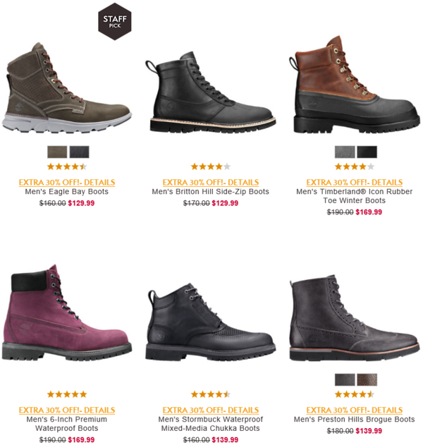Timberland美国官网 特价区男女服饰鞋包 季末促销