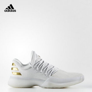 adidas 阿迪达斯 Harden Vol.1 男子篮球鞋	 43.5 晶白/金金属/树脂褐