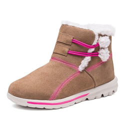 Skechers 斯凯奇 GO WALK 664002L/CSNT 女童加厚雪地靴 *2件