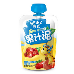 Heinz 亨氏 乐维滋 果汁泥 120g 苹果草莓山楂红枣味