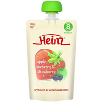 Heinz 亨氏 婴幼儿蔬果泥 进口版 120g 苹果蓝莓草莓味 