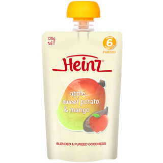 Heinz 亨氏 婴幼儿蔬果泥 进口版 120g 苹果红薯芒果味 