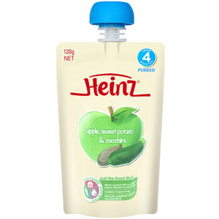 Heinz 亨氏 婴幼儿蔬果泥 进口版 120g 苹果红薯西葫芦味 