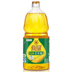 金鼎 压榨玉米油 1.8L 非转基因 食用油 *3件