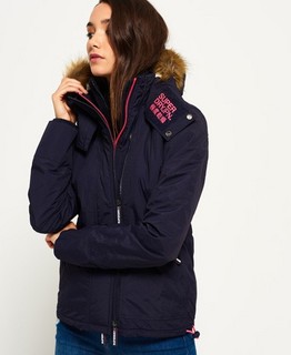 Superdry 极度干燥 Hooded Fur Sherpa SD-Wind 女士连帽防风夹克