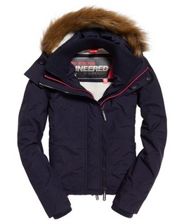 Superdry 极度干燥 Hooded Fur Sherpa SD-Wind 女士连帽防风夹克