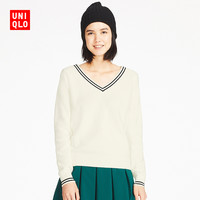 优衣库 UNIQLO 优衣库 404005 女士V领针织衫