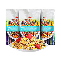 24日0点:ICA 50%坚果即食水果麦片 750g*3袋