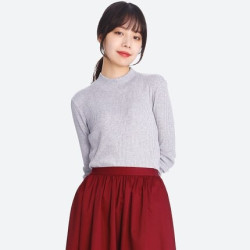 优衣库 UNIQLO 优衣库 400150 女款罗纹高领T恤