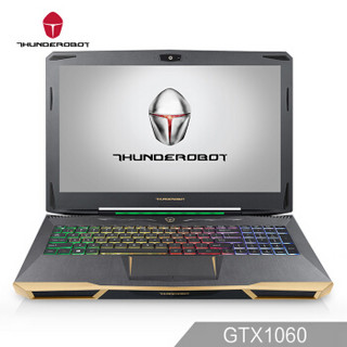 雷神（ThundeRobot）911 Targa-T6 15.6英寸吃鸡游戏笔记本（I7-7700HQ 16G 256G SSD+1T GTX1060 RGB键盘）