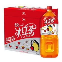 统一 冰红茶（柠檬味红茶饮料） 2L*6瓶 整箱装 （新老包装随机发货）