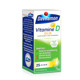 Davitamon 维生素D滴剂油剂 婴幼儿型营养品 阳光维生素D3 25ml 荷兰进口 25ml