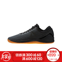 Reebok 锐步 CROSSFIT NANO 8.0 男子训练鞋 44 黑色/灰色/树脂黄 *2件