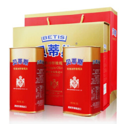 贝蒂斯(BETIS)特级初榨橄榄油礼盒 食用油 西班牙原装进口 1L*2瓶