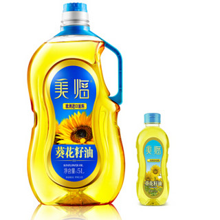 美临 葵花籽油 脱壳压榨 食用油 5L( 欧洲进口原料)