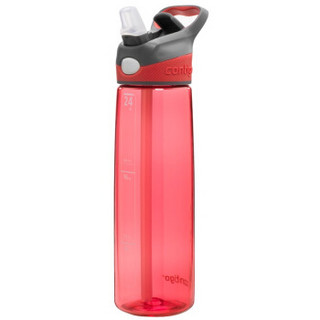 contigo 单层运动吸管 塑料水杯 750ml 红色