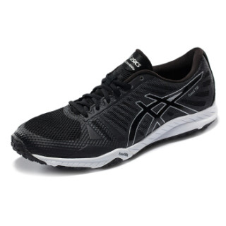 ASICS 亚瑟士 fuzeX TR 男士训练鞋 41.5 黑色/玛瑙色/银色 