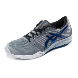 ASICS 亚瑟士 fuzeX TR 男士训练鞋 40.5 中灰色/蓝色/碳色