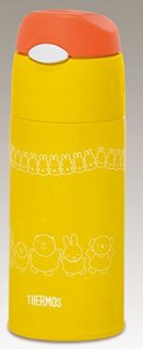THERMOS 膳魔师 吸管水杯 0.4L 米菲黄色