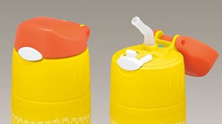 THERMOS 膳魔师 吸管水杯 0.4L 米菲黄色