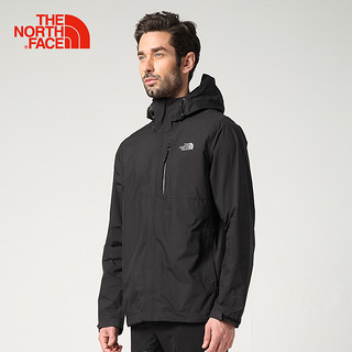 THE NORTH FACE 北面 2SLN 男款春秋防水透气户外冲锋衣 JK3/黑色 M 