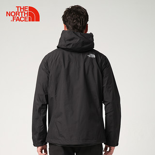 THE NORTH FACE 北面 2SLN 男款春秋防水透气户外冲锋衣 JK3/黑色 M 