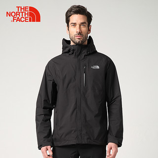 THE NORTH FACE 北面 2SLN 男款春秋防水透气户外冲锋衣 JK3/黑色 L 