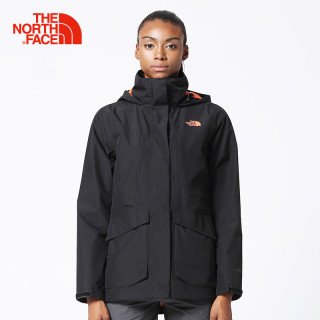 THE NORTH FACE 北面 35CH 女款防水透气户外冲锋衣 UCB/橙色 S 