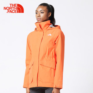 THE NORTH FACE 北面 35CH 女款防水透气户外冲锋衣 UCB/橙色 L