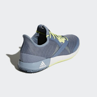 adidas 阿迪达斯 adizero defiant bounce 男子网球鞋 43.5 裸灰/半冰冻黄 