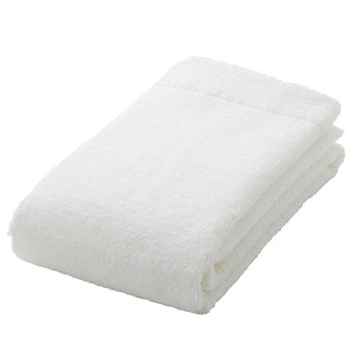 MUJI 无印良品 A7S9011 棉柔软薄型面巾 本白色 34*85cm