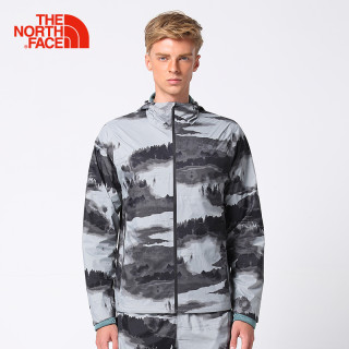 THE NORTH FACE 北面 2V53 男款防水防风训练冲锋衣| VWZ/灰色印花 M