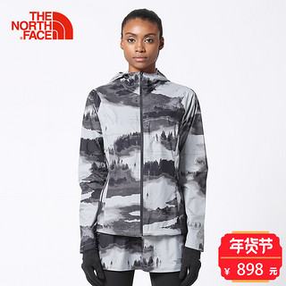 THE NORTH FACE 北面 2V25 女款秋冬户外冲锋衣 VWZ/灰色印花 XL 