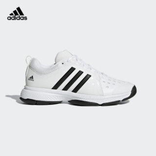 adidas 阿迪达斯 Barricade Classic Bounce 男子网球鞋 39.5 亮白/1号黑色/亮白