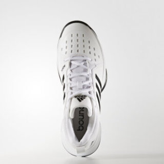 adidas 阿迪达斯 Barricade Classic Bounce 男子网球鞋 39.5 亮白/1号黑色/亮白