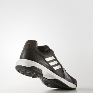 adidas 阿迪达斯 approach 男子网球鞋 42.5 1号黑色/银金属/五度灰
