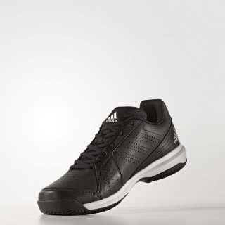 adidas 阿迪达斯 approach 男子网球鞋 42.5 1号黑色/银金属/五度灰