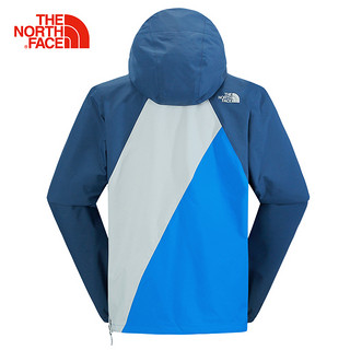 THE NORTH FACE 北面 2TJV 男款防水透气户外冲锋衣 LWU/深蓝-蓝色 XL 