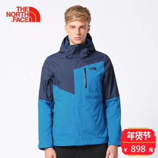 THE NORTH FACE 北面 3665 男款秋冬透气户外冲锋衣| WBS/墨绿/绿色 M 