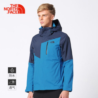 THE NORTH FACE 北面 3665 男款秋冬透气户外冲锋衣| WBS/墨绿/绿色 M 