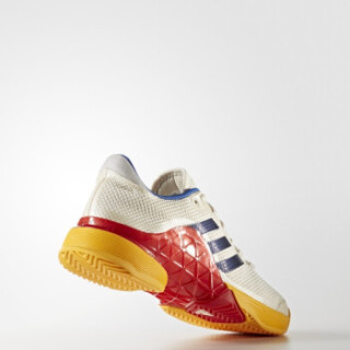 adidas 阿迪达斯 Barricade 2017 男子网球鞋 42 PW联名浅猩红/石膏白/亮蓝