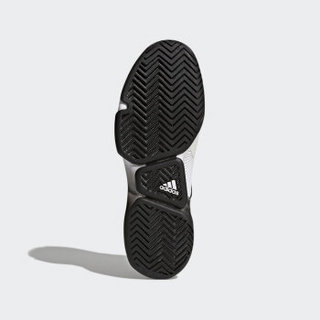 adidas 阿迪达斯 adizero ubersonic 2 男子网球鞋 42.5 亮白/1号黑色/二度灰 