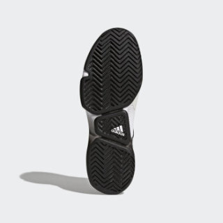 adidas 阿迪达斯 adizero ubersonic 2 男子网球鞋 43.5 亮白/1号黑色/二度灰