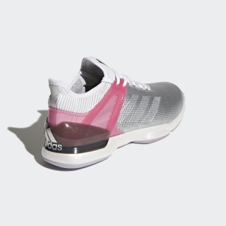 adidas 阿迪达斯 adizero ubersonic 2 男子网球鞋 42.5 暗银金属/灰色/天然粉